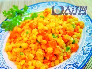 金沙玉米粒的做法（圖）-