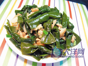 爽脆海帶結炒肉片的做法(圖解)-