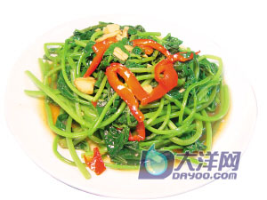 美味蠔油蕃薯葉的做法(圖解)-