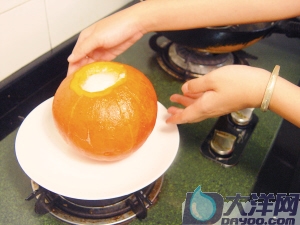 養顏奶心南瓜的做法(圖解)-
